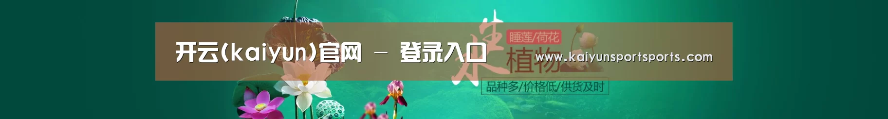鲜花水草花卉网站模板